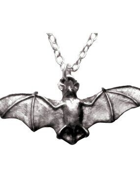 Winged bat necklace 678